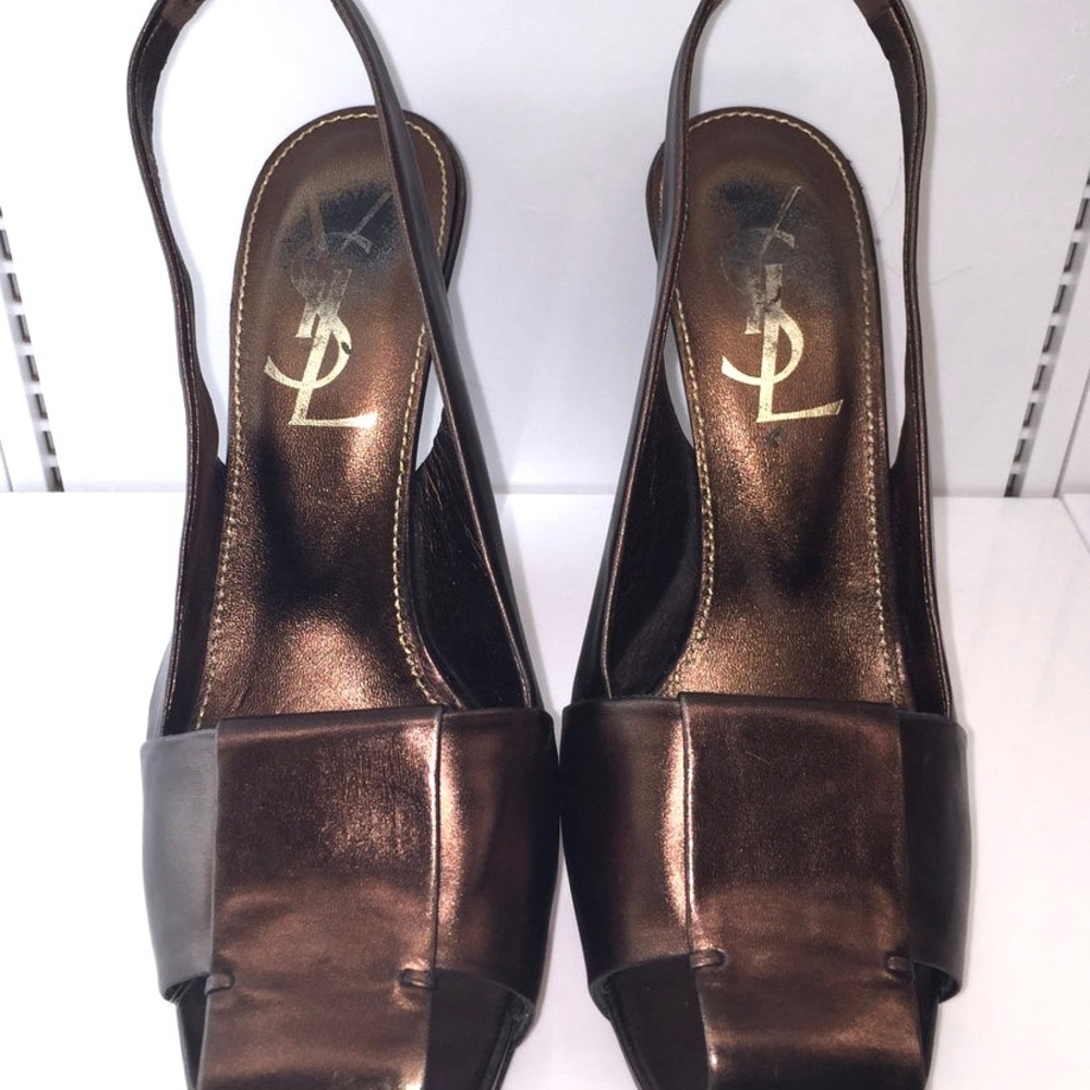 Ubers St Laurent Square Tor Sling Backs